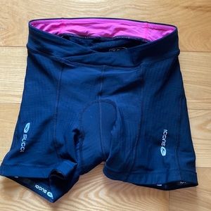 Sugoi Cycling Shorts Women's M Black Pink Padded, Evolution shorty